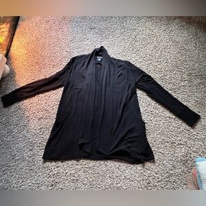 Tahari black sweater/duster